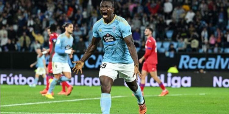 Ghanaians abroad : 78 minutes for Joseph Aidoo at Celta Vigo after poor Ghana show