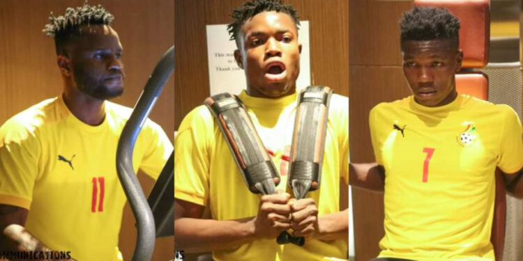 [Photos]: Black Stars begin training in Doha ahead of Afcon 2021 in Cameroon