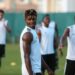 [Photos:] FC Sheriff star midfielder Edmund Addo trains with Black Stars teammates in Doha ahead of Afcon 2021