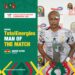 Ghana’s captain Andre Ayew wins MVP award in Ghana’s game against Gabon