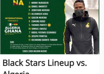 Pre-AFCON Friendly: Ghana coach Milovan Rajevac names ‘Exciting’ lineup for Algeria clash