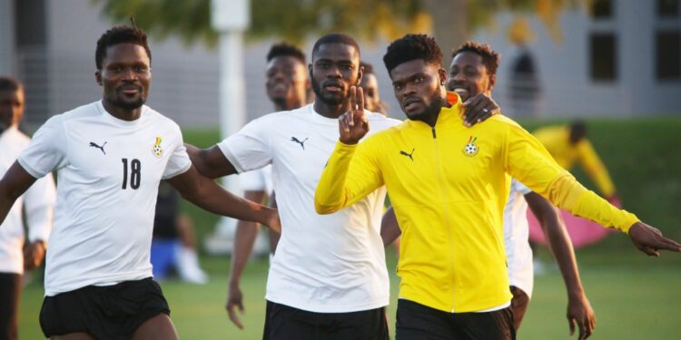 Great News: Ghana’s star midfielder Thomas Partey arrives in Black Stars camp on time for Algeria clash