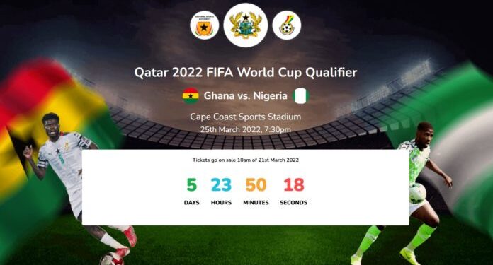 THE COUNTDOWN : 23 days to the blockbuster World Cup play off between Ghana and Nigeria