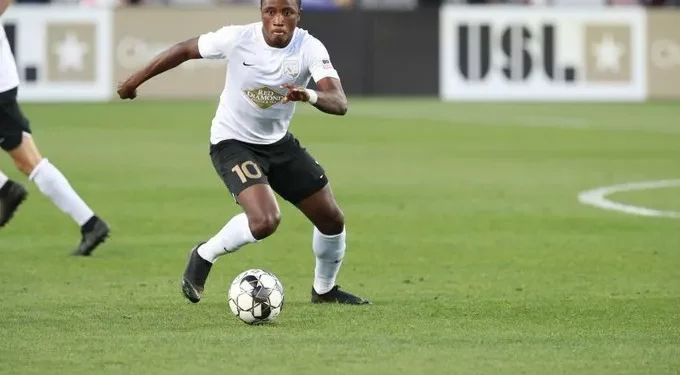 Ghanaian midfielder Prosper Kasim Stars, nets brace in Birmingham win over Charleston Battery