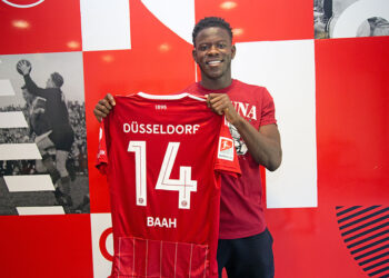 Kwadwo Baah to wear No.14 jersey at new club Fortuna Düsseldorf