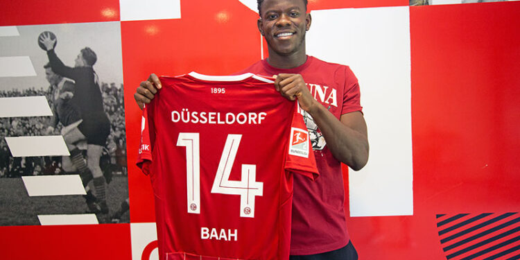 Kwadwo Baah to wear No.14 jersey at new club Fortuna Düsseldorf