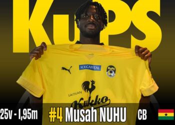 Official: Ghanaian defender Musah Nuhu joins KuPs in Finland