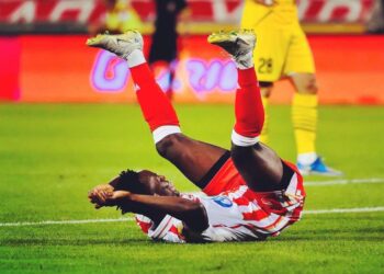 Ghana’s forward Osman Bukari suffers Champions League elimination with Red Star Belgrade
