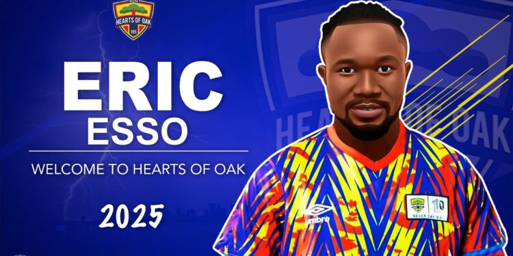Official: Hearts of Oak completes Eric Esso signing