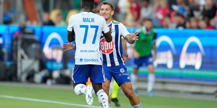 Ghanaian forward Malik Abubakari’s solitary strike takes HJK to Europa League group stage