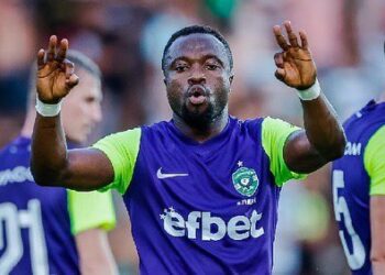 Ghanaian forward Bernard Tekpetey scores again for Ludogorets in slim win