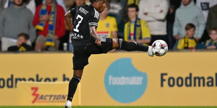 Ghanaian forward Isaac Nuhu scores winner for KAS Eupen at Westerlo