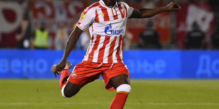 Ghanaian forward Osman Bukari scores for Red Star in stalemate against Partizan in Belgrade-Derby