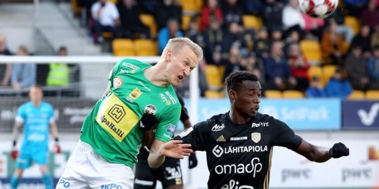 Ghanaian midfielder Jude Arthur on target in Haka win over AC Ouluas