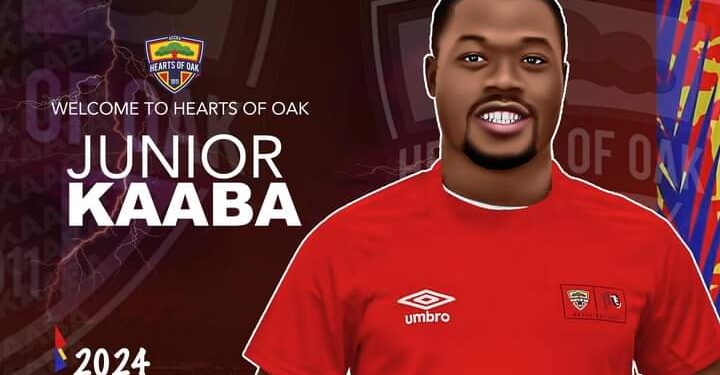 Official: Hearts of Oak sign Cameroonian striker Junior Kaaba