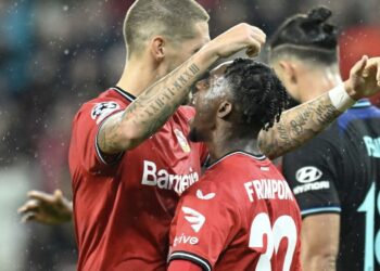 ‘A magic European night at the BayArena’ – Jeremie Frimpong on Leverkusen win over Atletico Madrid