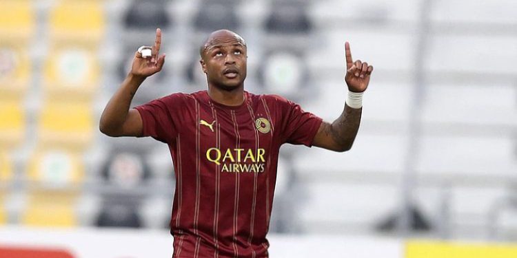 Ghana captain Andre Ayew scores for Al Sadd in Qatar Stars League