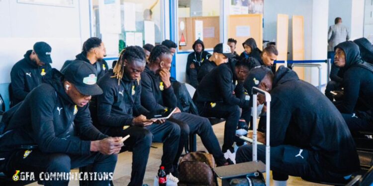 PHOTOS: Black Stars arrive in Lorca ahead of Nicaragua friendly