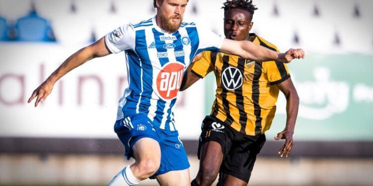 Ghanaian midfielder Edmund Arko-Mensah scores as Honka whip HJK Helsinki