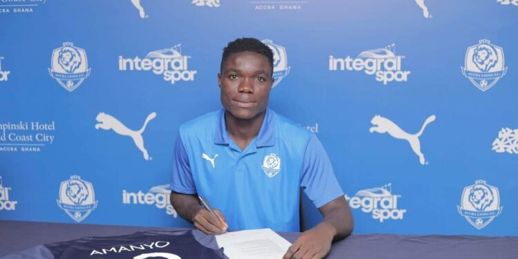 Accra Lions announce signing of right-back Kelvin Amanyo ahead new season