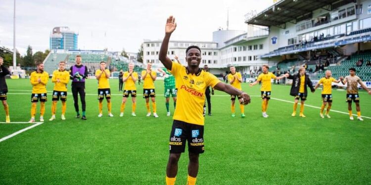 ‘Solid Performance’ – Ghanaian midfielder Michael Baidoo reacts to his brace in IF Elfsborg win