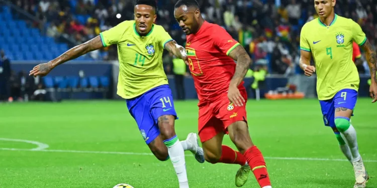 Kevin-Prince Boateng reacts to Ghana’s 3-0 defeat to Brazil in pre-world cup friendly
