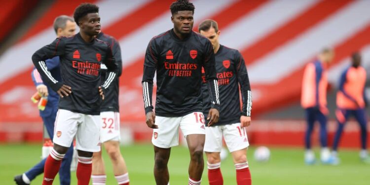 Arsenal midfielder Thomas Partey doubtful for North London derby