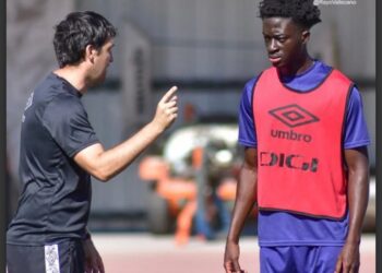 Ghana defender Abdul Mumin conducts first training session at Rayo Vallecano