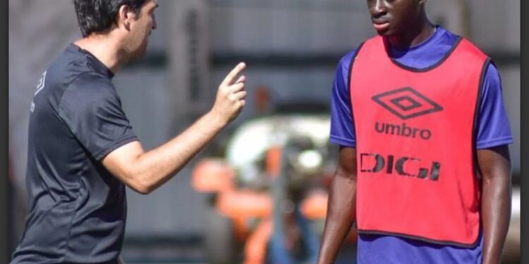 Ghana defender Abdul Mumin conducts first training session at Rayo Vallecano