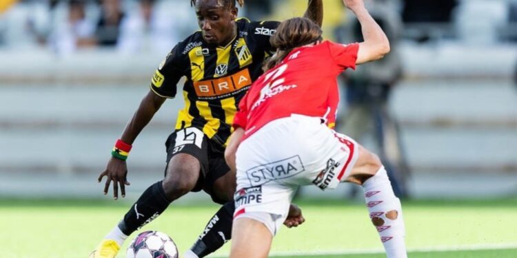 Ghanaian forward Ibrahim Sadiq ‘disapoointed’ with BK Häcken draw vs Degerfors