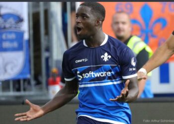 Ghana’s forward Braydon Manu scores for Darmstadt in away win over Paderborn