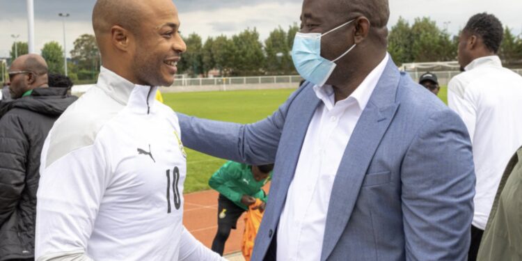 GFA President meets Black Stars players ahead of Brazil clash