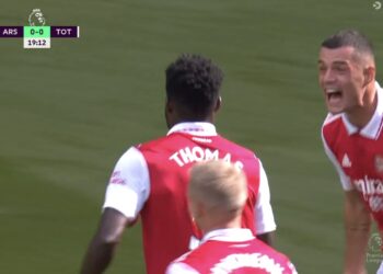 Video: Watch Ghana star midfielder Thomas Partey’s ‘delicious’ strike for Arsenal in North London Derby