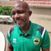 Former Kotoko coach Prosper Ogum congratulates David Ocloo on his appointment as Hearts assistant coach