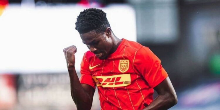 Ghanaian forward Ernest Nuamah scores again as Nordsjaelland go top of Danish Superliga