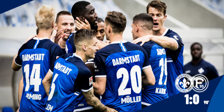 Ghanaian defender Patric Pfeiffer scores winner for Darmstadt in Bundesliga 2 over Düsseldorf