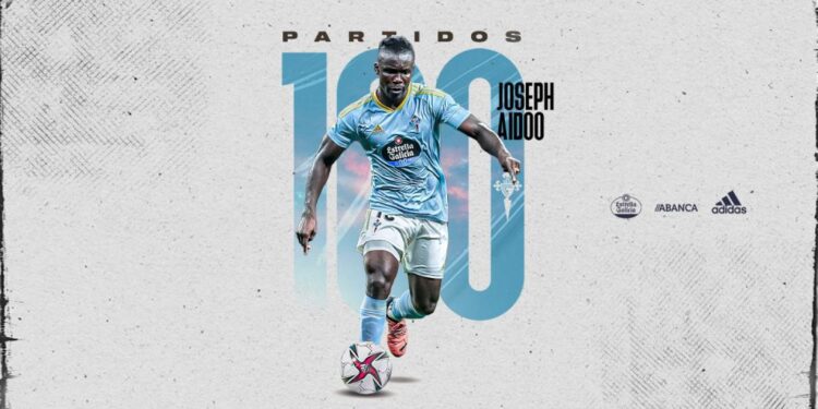 Ghana’s Joseph Aidoo shines on his 100th appearance for Celta Vigo