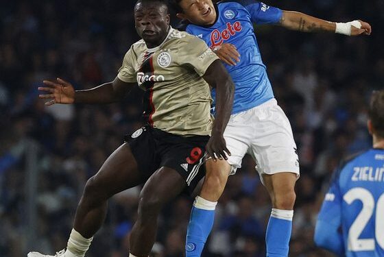 ‘We were much better than in the other game’- Ajax’s Brobbey reacts to Napoli defeat