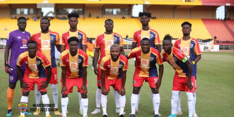 Hearts coach David Ocloo names 20-man squad for Real Bamako clash, drops Ofori Antwi
