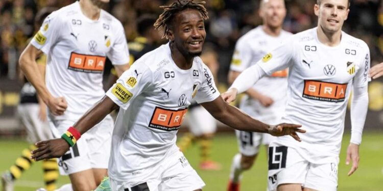 Young Ghanaian forward Ibrahim Sadiq nets 7th goal of the season to power Hacken to victory