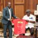 GFA boss Kurt Okraku, Exco members visit former President Agyekum Kuffour ahead of World Cup