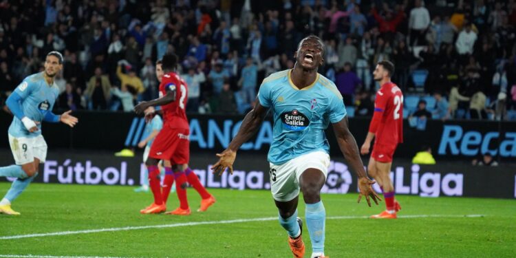 Joseph Aidoo scores as Celta Vigo draw with Getafe