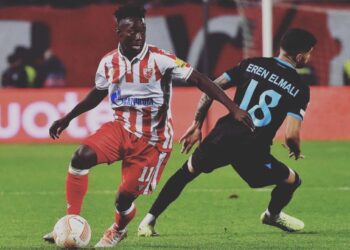 Ghanaian forward Osman Bukari provides two assists as Crvena Zvezda beat Trabzonspor