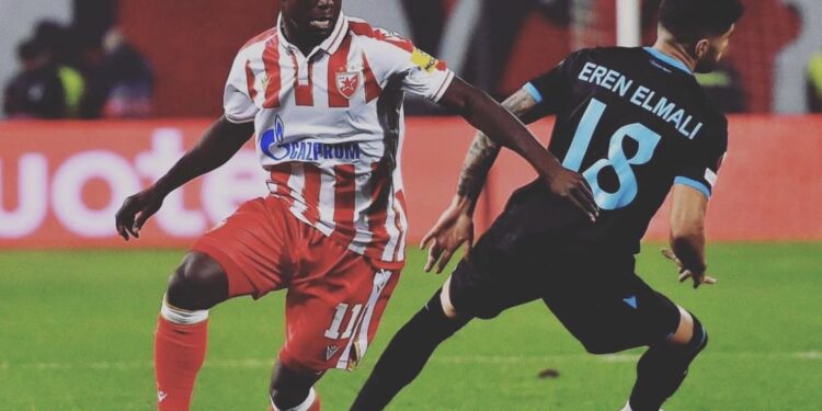 Ghanaian forward Osman Bukari provides two assists as Crvena Zvezda beat Trabzonspor
