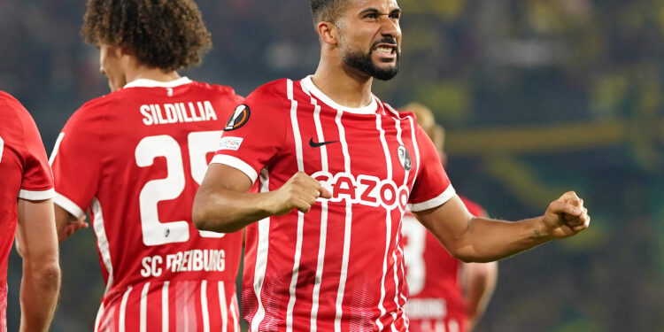 Ghana forward Daniel Kofi Kyereh scores first Europa League goal as Freiburg beat Nantes