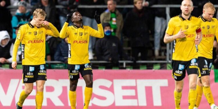 Video: Watch Michael Baidoo’s goal in Elfsborg IF away big win