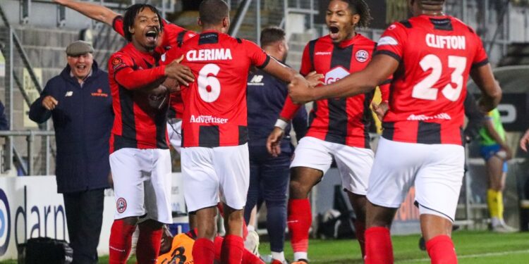 Video: Watch Ghanaian striker Emile Acquah’s goal for Maidenhead in victory against Torquay United