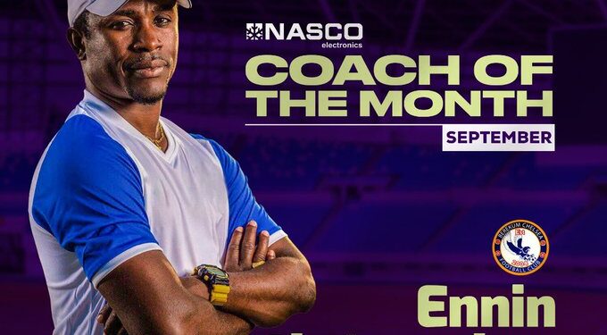 Berekum Chelsea’s Ennin Christopher wins first coach of the month for the season