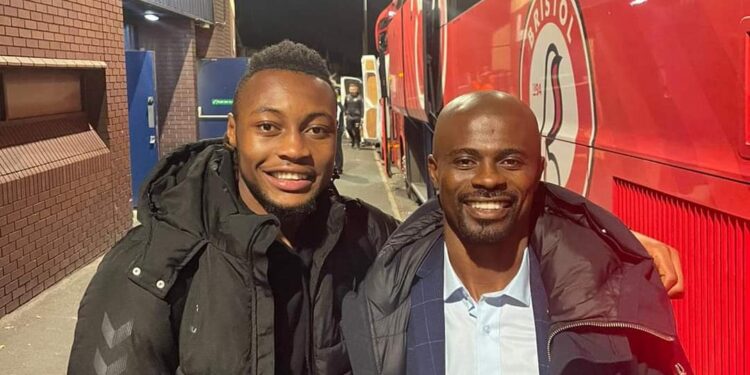 Black Stars deputy coach George Boateng meets Antoine Semenyo