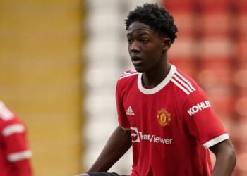 English-born Ghanaian prodigy Kobbie Mainoo trains with Man Utd senior team ahead of Europa game